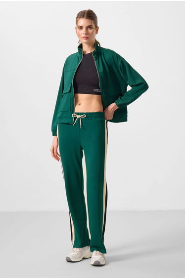 TOMMY Striped Palazzo Pants with Drawstring Waist