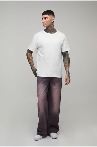 Tall Baggy Tinted Jeans - pink