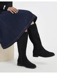 Flat Knee High Stretch Boot Wide S