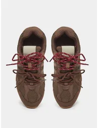 Brown Mesh Lace Up Sneakers - 5