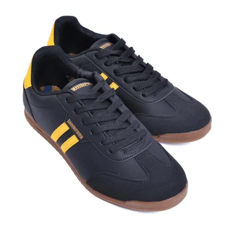 Lambretta Mens Tackle Retro Low Rise Mod Trainers Sneakers