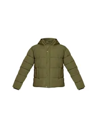 Khaki Hooded Puffer Jacket - 4