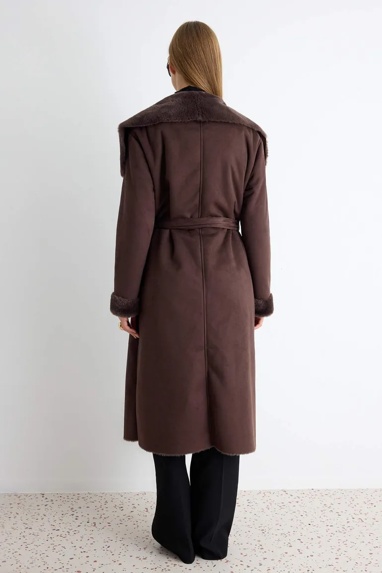 Brown Regular Coat - 3