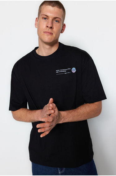 T-Shirt - Black - Relaxed fit product thumbnail 3