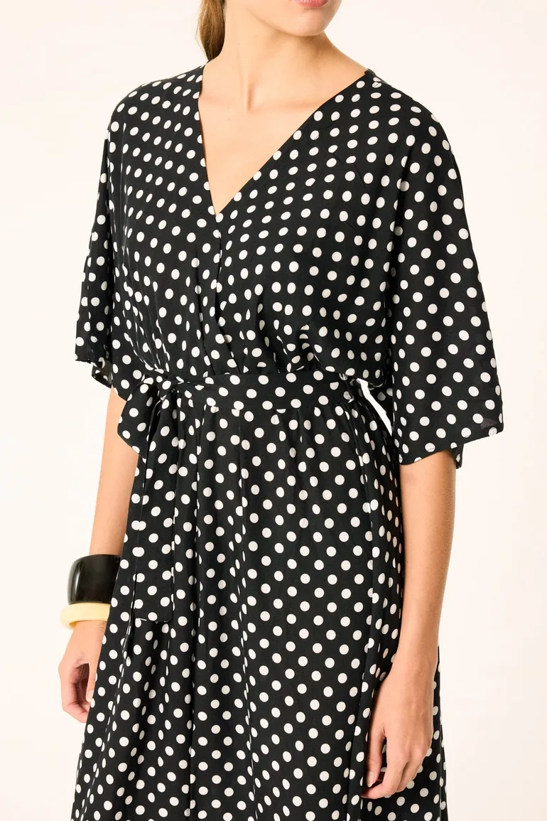 Belted Viscose Dress - 3