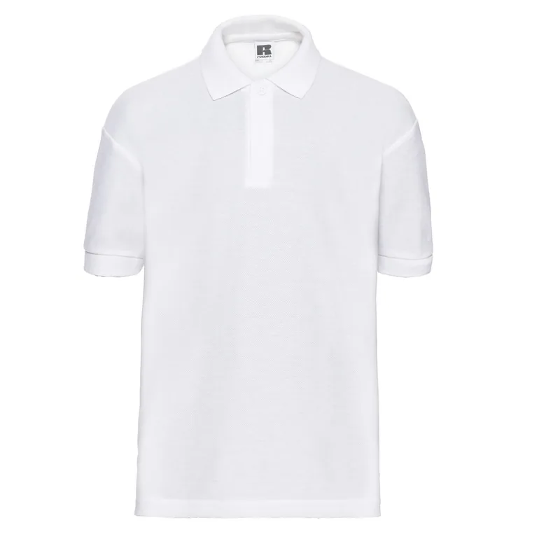 Russell Childrens/Kids Classic Polycotton Polo Shirt - White