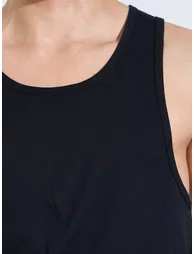Pack of 2 - Solid Round Neck Vest - 3