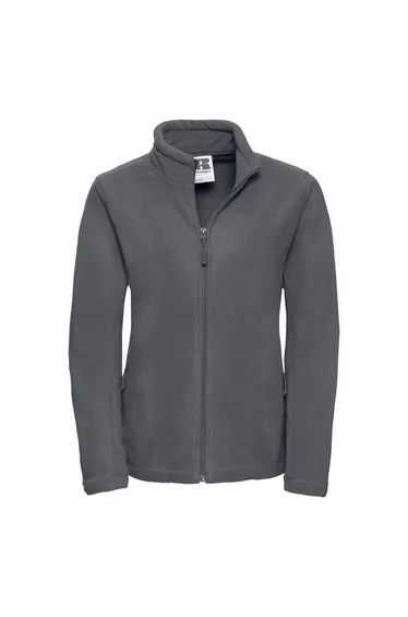 Russell Womens/Ladies Full Zip Outdoor Fleece Jacket - Convoy Grey
