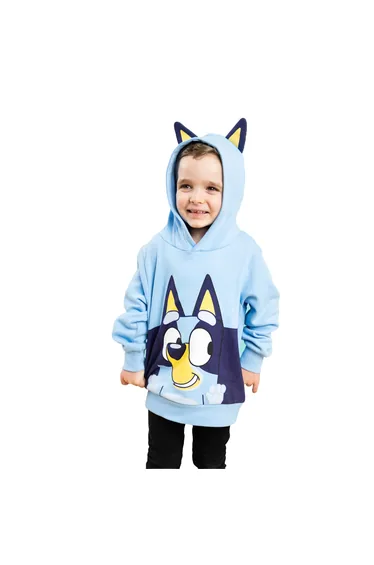 Bluey Childrens/Kids Character Hoodie - Blue