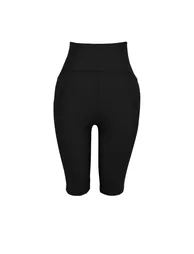 Sports Leggings - Black - High Waist - 6