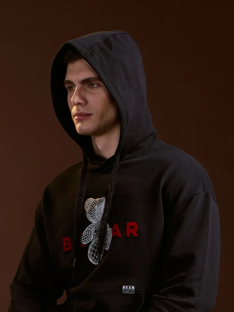 Men Graphic Print Cotton Hoodie - 2