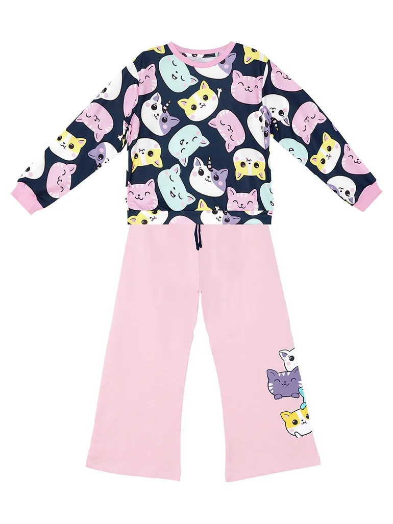 Cute Cats Girl's Tracksuit Set - 4