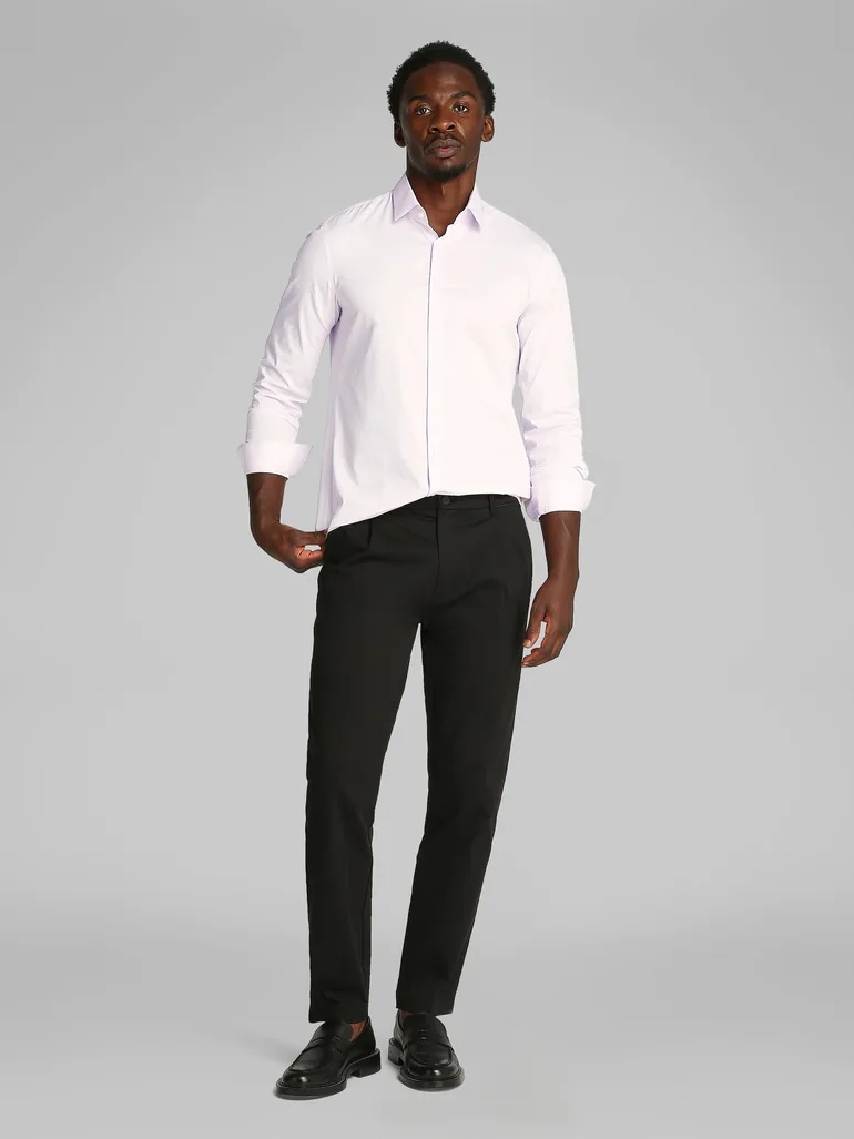 Poplin Stretch Slim Shirt