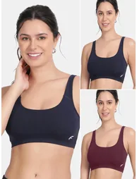 Pack of 2 - Removable Pad Sports Bra
