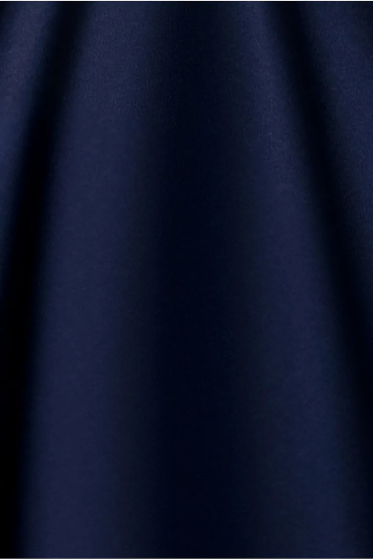 One Shoulder A Line Midi Dress - Navy Blue by Goddiva - 4