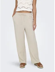 ONLSIESTA MW PULL-UP LINEN BL PNT NOOS - 3