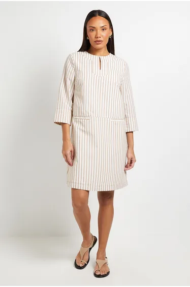 Trapeze Stripe Tunic Dress