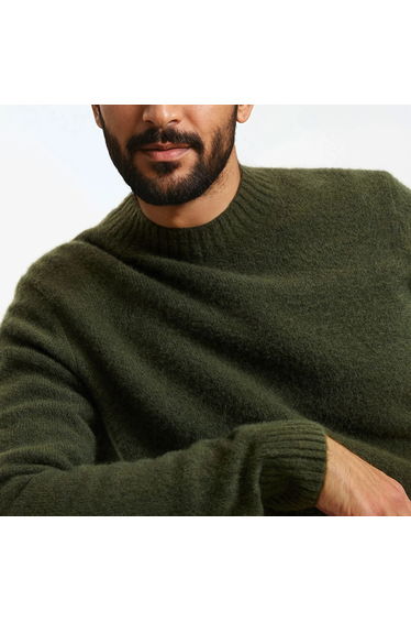 Crew Neck Jumper/Sweater in Lightweight Knit product thumbnail 4