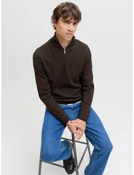 JREBCALLUM Half-Zip Knit Sweater - 1