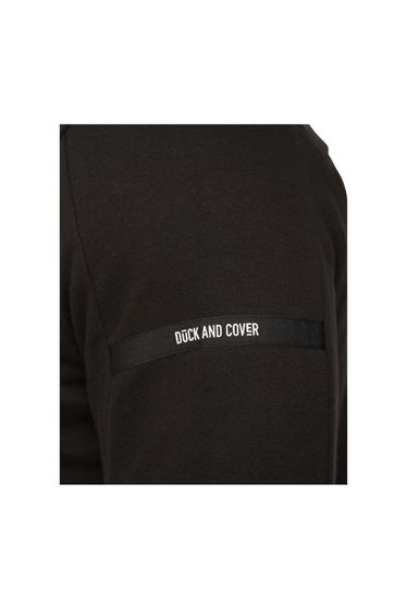 Duck and Cover Mens Stoneham Crew Neck Sweatshirt - Black product thumbnail 4