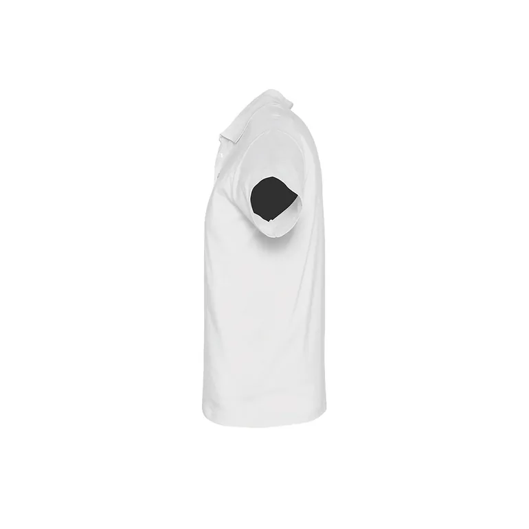 SOLS Mens Prescott Jersey Short Sleeve Polo Shirt - White - 2