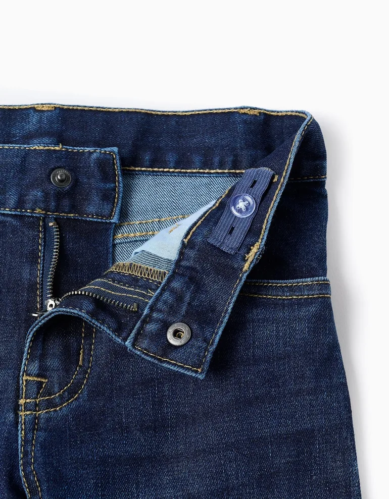 Straight Fit Jeans for Boys, Dark Blue - 2