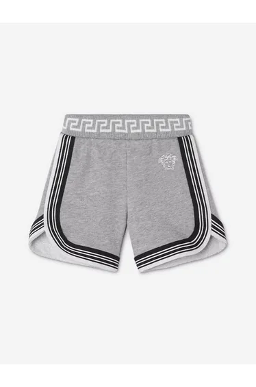 Versace Baby Boys Medusa Logo Shorts in Grey