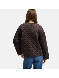 Polka Dot Cotton Short Padded Jacket - 3