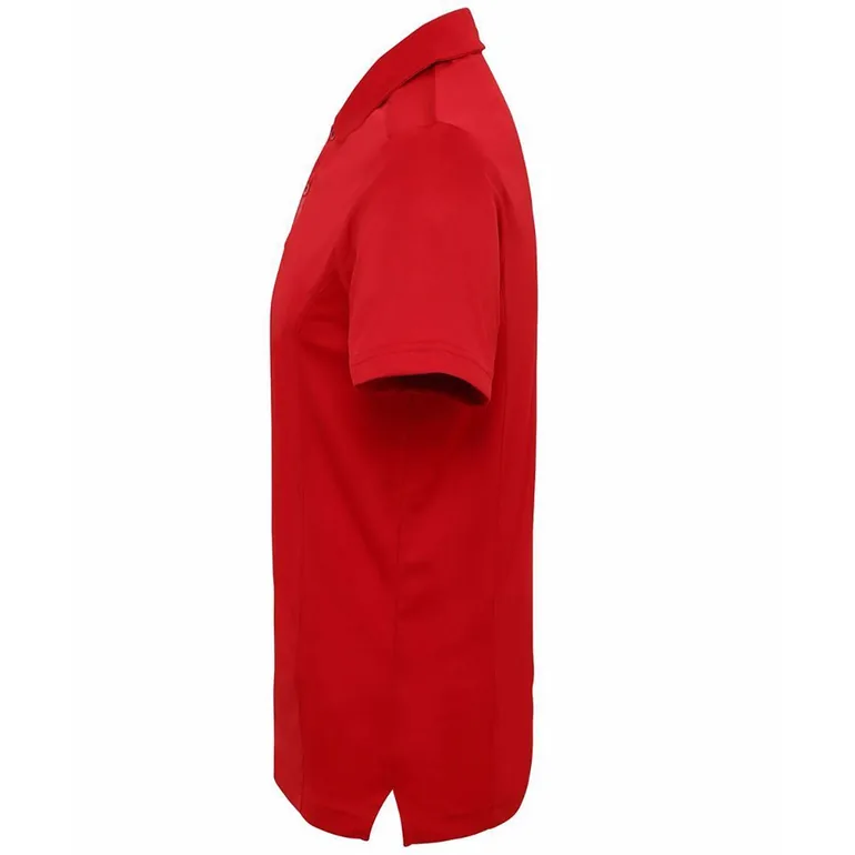 Tri Dri Mens Panelled Short Sleeve Polo Shirt - Fire Red - 2
