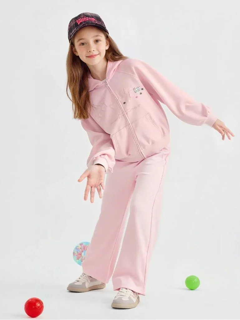 Girls' Hooded Sweatshirt and Pants Set