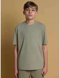 Blanca Sport Boys Elevated Active T-Shirt in Green