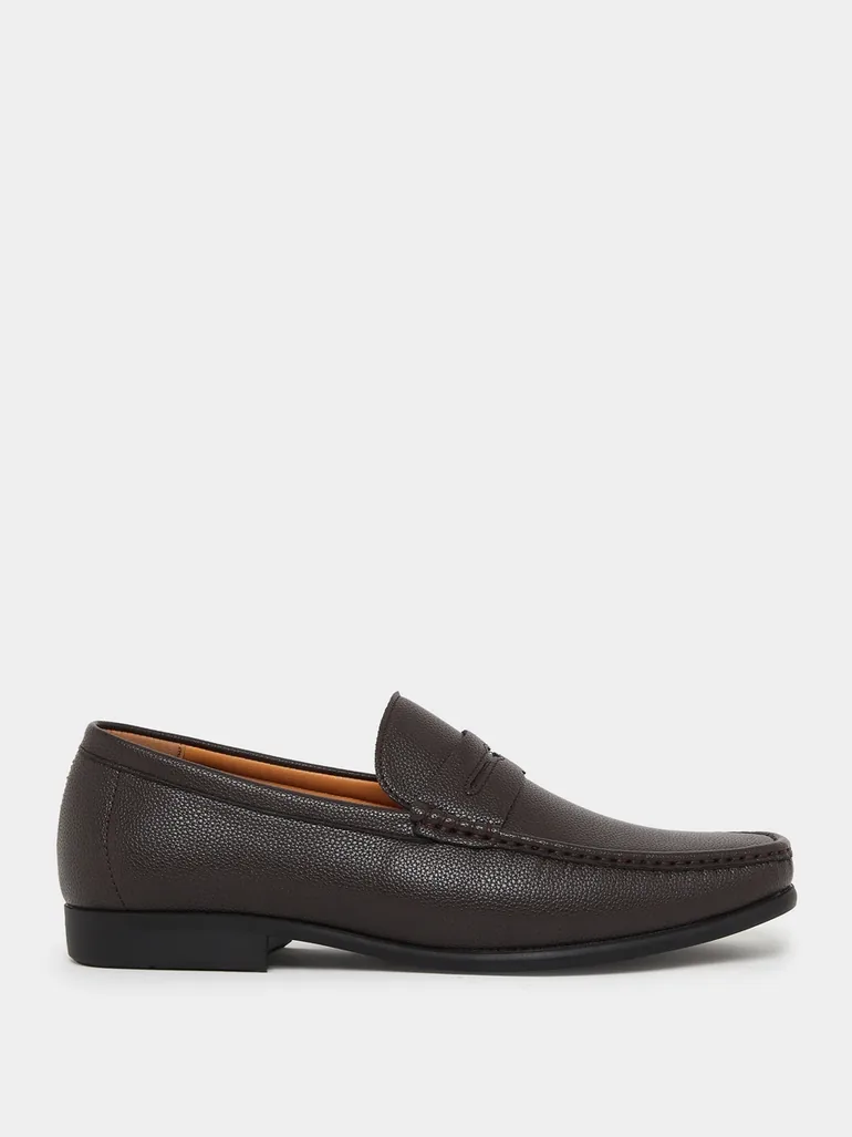 Men Premium Brown Leather Loafers