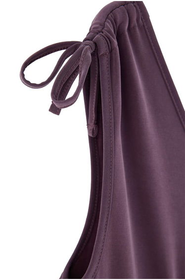 Mürdüm More Sustaniable Bodycon V-Neck Sleeveless Tie-Up Modal Premium Knitted product thumbnail 2