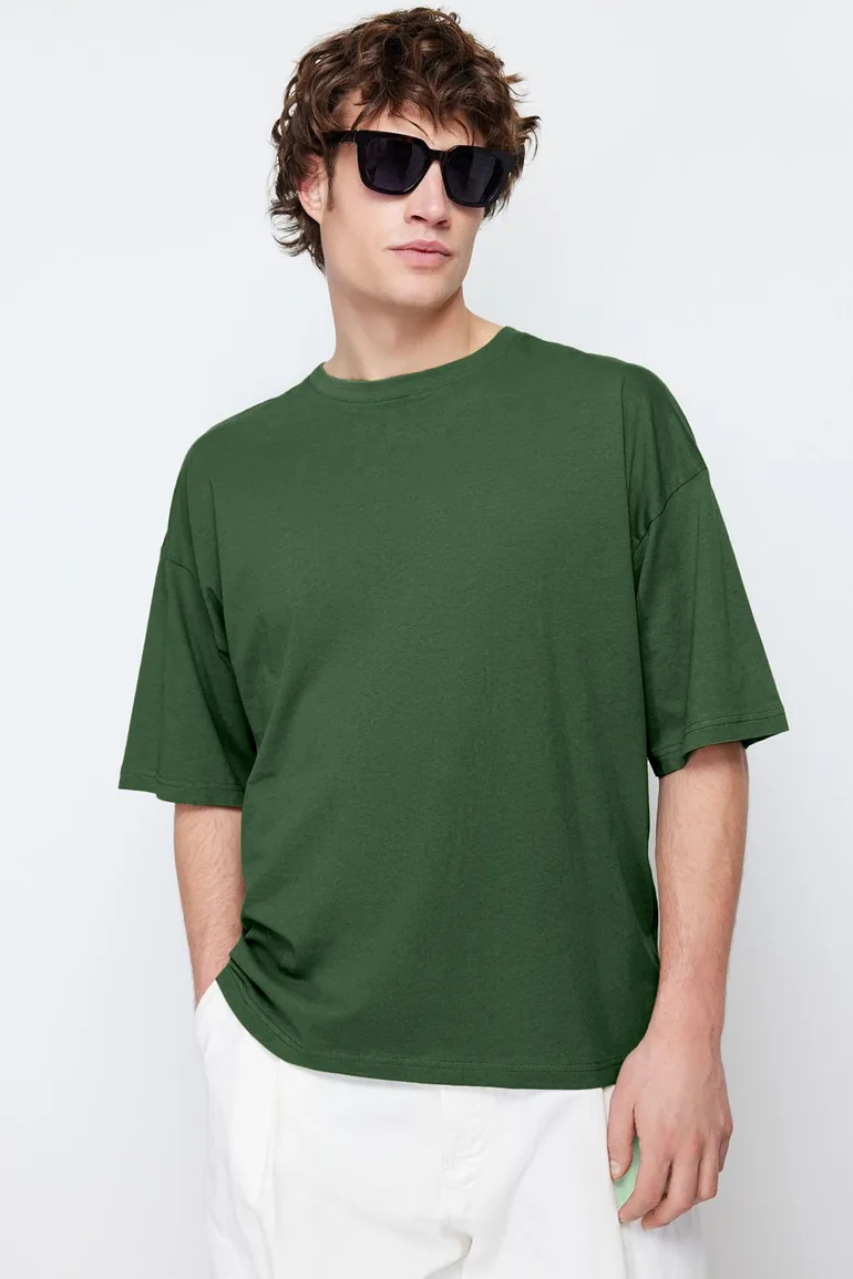 T-Shirt - Khaki - Oversize - 2