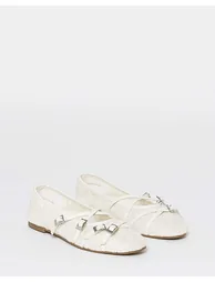 Multi Buckle Ballerinas Wide Fit