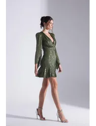 Gabriella Sequined Mini Evening Dress - 5