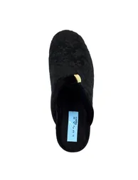 Lunar Womens/Ladies Amaretto Mule Slippers - Black - 3