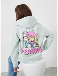 Teens Peanuts Graphic Cotton Hoodie - 1