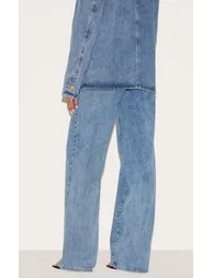 Tall Vintage Mid Wash Seam Wide Leg Jeans - 2