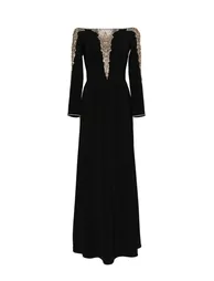 Laila Rhinestone Embellished Off Shoulder Maxi Dress - 10