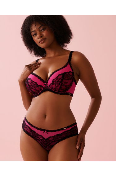 Lightly Lined Lace and Mesh Bra