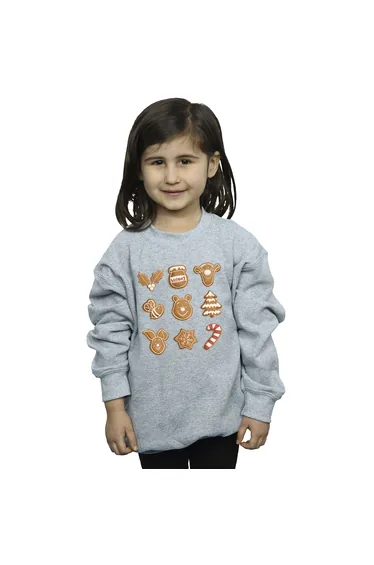 Winnie the Pooh Girls Gingerbread Sweatshirt - Sport Grey