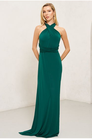 TFNC Multi Way Forest Green Dress