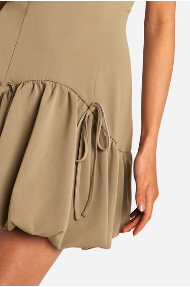 Bubble Hem Cap Sleeve Tailored Mini Dress product thumbnail 4