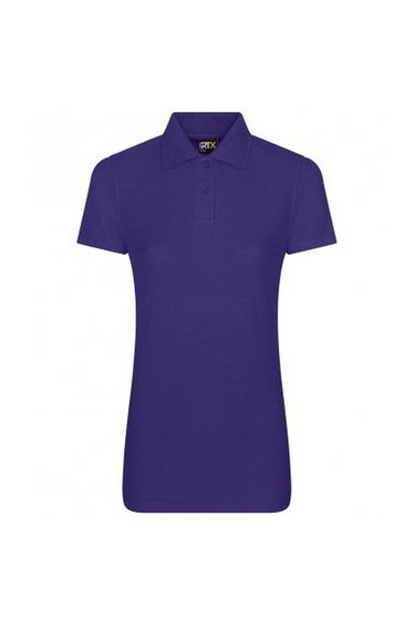 PRO RTX Womens/Ladies Pro Piqu Polo Shirt - Purple