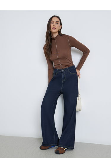 High Rise Wide Leg Jeans