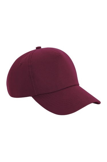 Beechfield Authentic 5 Panel Cap - Burgundy