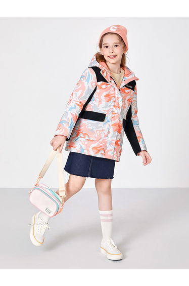 Girls' Printed Puffer Jacket