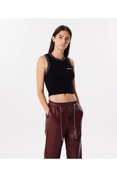 Sweater with distressed effect