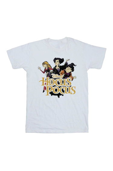 Hocus Pocus Girls Strike A Pose Cotton T-Shirt - White
